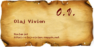 Olaj Vivien névjegykártya